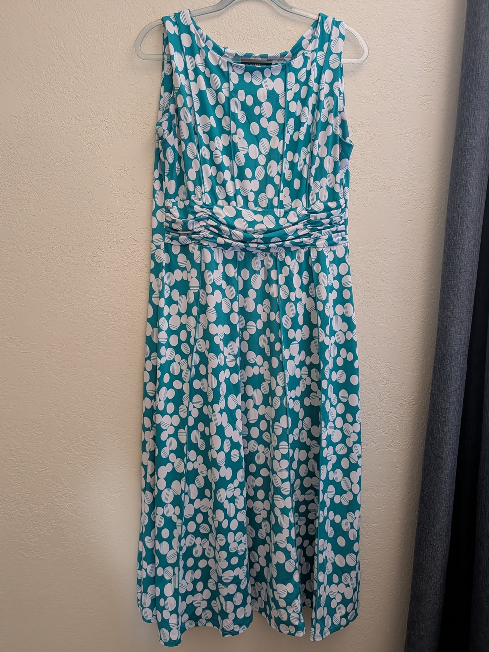 Perceptions White Polka Dot Maxi Dress